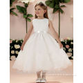 new designer baby gown satin sleeveless round neck make baby girl dresses